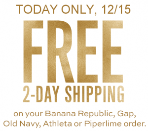 *HOT* FREE 2-Day Shipping From Old Navy Today ONLY!
