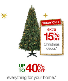 100-ct Xmas Lights $2.54 Shipped + More HOT Deals w/ Target Sale, 15% off, and Gift Card Deals!