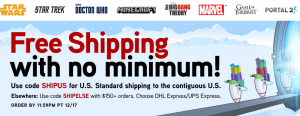 FREE Shipping From ThinkGeek | $4.99 Minecraft Shirt + MORE Fun Geeky Gifts!