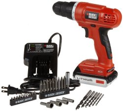 Black & Decker 20-Volt MAX Lithium-Ion Drill/Driver with 30 Accessories $49.99!  Today Only!