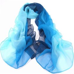 blue scarf