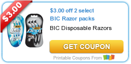 Coupons: Starbucks, Neutrogena, BIC, and Jimmy Dean