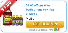 New Coupon for Mott’s Juice!