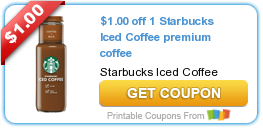 New Coupon for $1/1 Starbucks Iced Coffee!