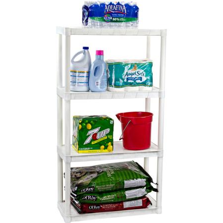 Plano 4-Shelf Solid Shelving Unit Only $19.97!