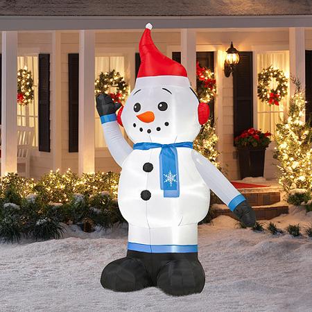 8′ Airblown Christmas Snowman—$35.05 + FREE Pickup!