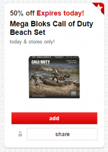 Mega Bloks Call of Duty Beach Set Only $10.50 After Target Cartwheel! (Today ONLY!)
