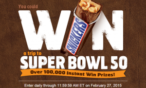 snickers instant win