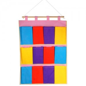 Cute 12-Pocket Hanging Cloth Organizer Only $3.30 SHIPPED!