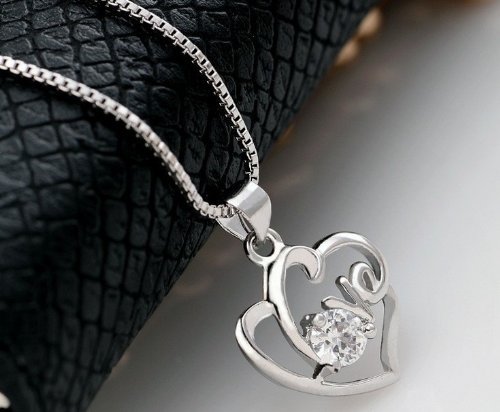 Love Heart Zircon Necklace Only $2.53 Shipped!
