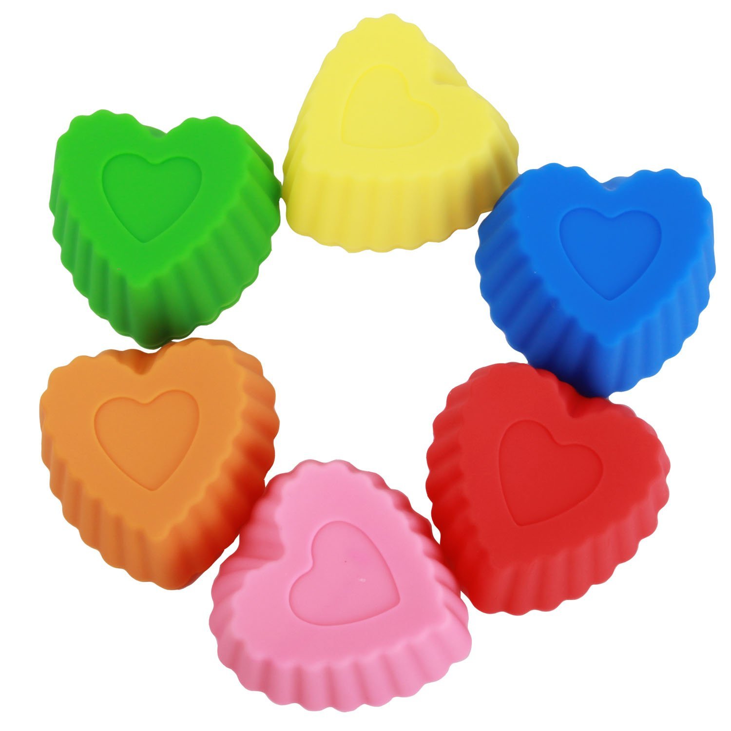 12 Heart-shaped Silicone Cupcake Molds Only $3.59 Shipped!