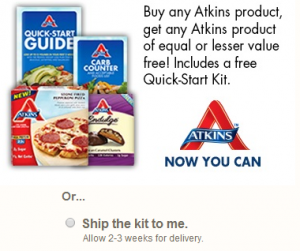 FREE Atkins Quick Start Kit!
