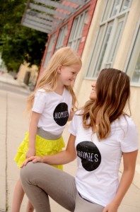 Cute “Besties” and “Homies” T-shirts—$16.50 for Adults and $12.50 for Kids!