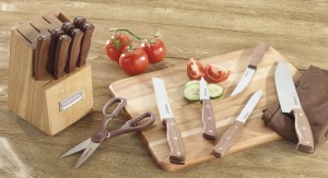 Cuisinart Advantage 14-Piece Triple Rivet Walnut Block Set