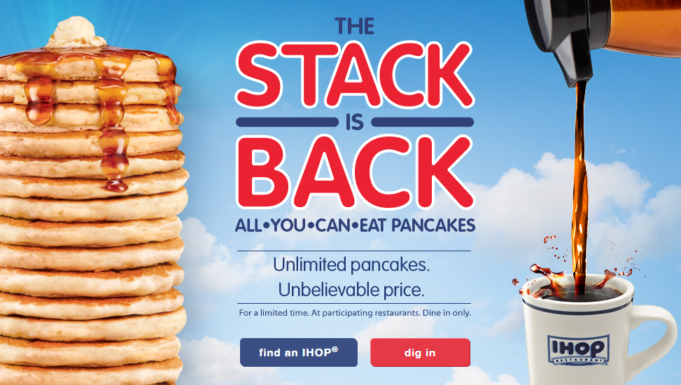 All You Can Eat Pancakes are Back at IHOP!