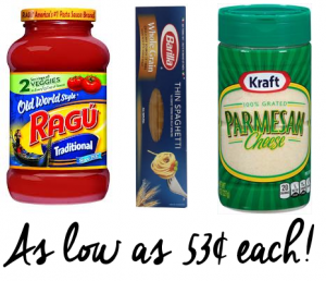 TARGET: Nice Stock Up Deal on Spaghetti Fixin’s!