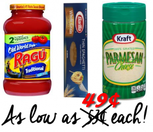 TARGET: Spaghetti Fixin’s for Cheap!