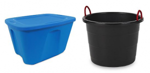 18-Gallon Tote or Tub With Rope Handles From $4.50 + Free Store Pickup!
