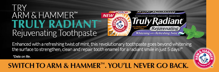FREE Sample of Arm & Hammer Truly Radiant Toothpaste!