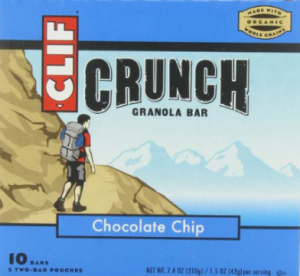 Clif Crunch Granola Bar, Chocolate Chip (10 ct) $2.83 with Free Shipping!