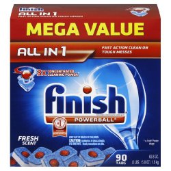 Finish Powerball Tabs Dishwasher Detergent, 90 Count $8.60 (originally $17.99)