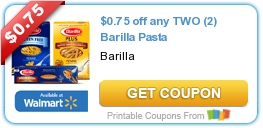 *HURRY* New $.75/2 Barilla Pasta Coupon!
