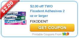New Coupons for Fixodent | Save up to $3