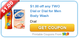 New Dial Soap or Body Wash Coupon!