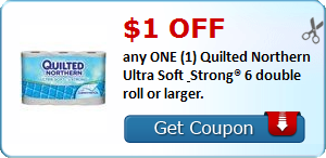 Save $1 on Quilted Northern 6-roll or Larger!