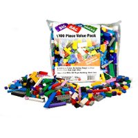 Building Bricks – 1000 pc “Big Bag of Bricks” Bulk Blocks with 54 Roof Pieces – Tight Fit and Compatible with Lego – Just $39.95!