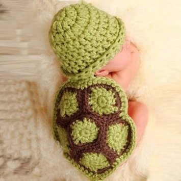 CUTE Baby Crochet Turtle Outfit for Photos Only $5.89 Shipped!