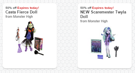 *HOT* 50% Off Select Monster High Dolls Today ONLY!