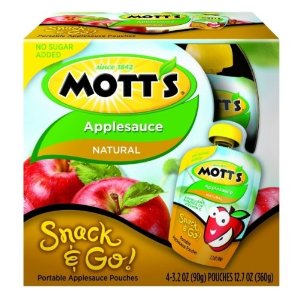 WALMART: Mott’s Snack & Go Applesauce 4-pack Only $.98!