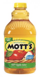 Motts apple juice