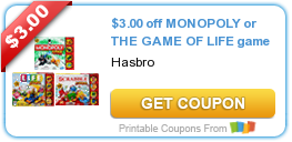 $11 in New Hasbro Toy and Game Coupons!
