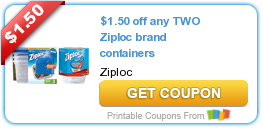 Coupons: Ziploc and Almond Butter
