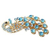 Vintage Crystal Peacock Hair Clip Just $1.98 Shipped!