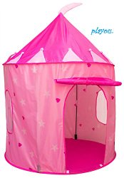 Girls Pink Princess Castle Childrens Play Tent $23.49 (originally $39)
