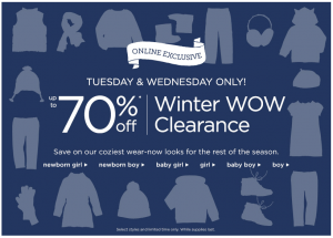 Gymboree Winter WOW Clearance Event | Up to 70% OFF!