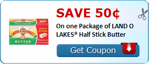 Two New land O’ Lakes Butter Coupons!