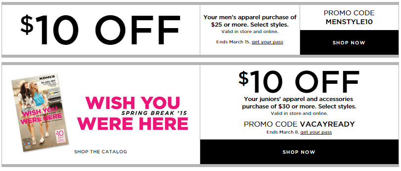 *HOT* Kohl’s: $10/$25 Men’s Styles and $10/$30 Juniors + 15% Off!