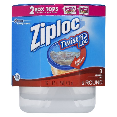 RITE AID: Ziploc Container 3-packs Only $1.25!