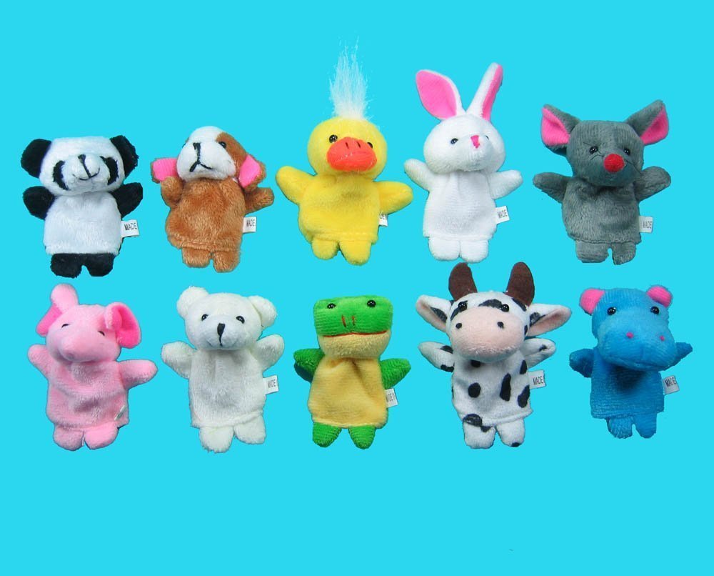 10 Pc Soft Plush Animal Finger Puppet Set $2.99 Shipped! Great for Easter!