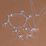 Starfish Necklace, Bracelet, and Earring Set Only $6.50 Shipped!