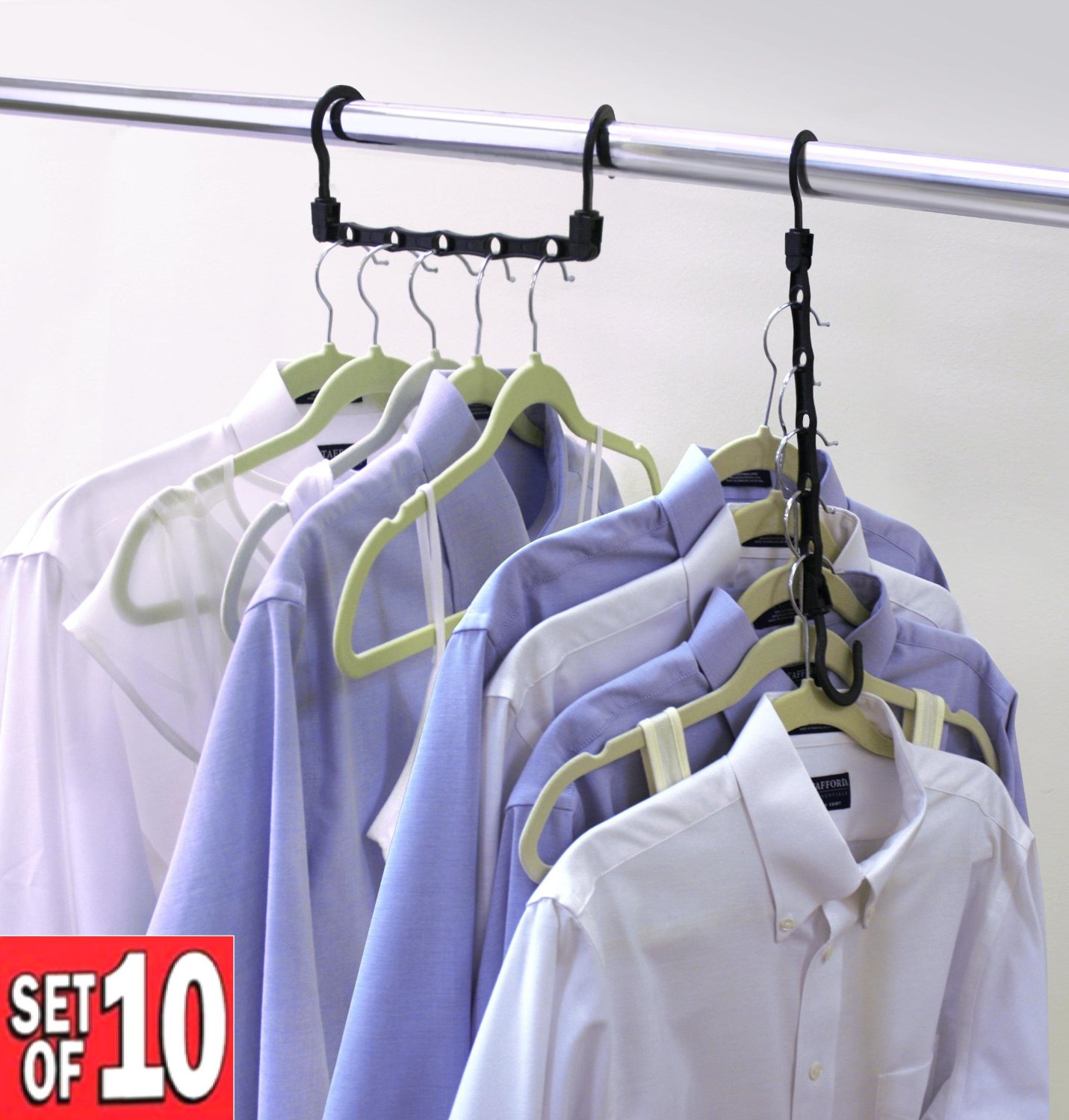 Set of 10 Cascading Hangers—$7.59 + FREE Shipping!