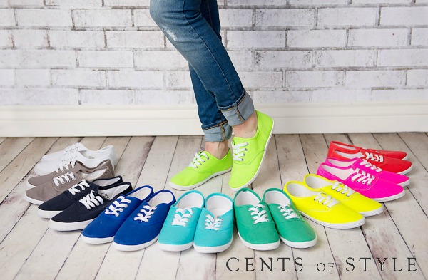 Canvas Sneakers Only $15.95 | Lots of Bright Colors!