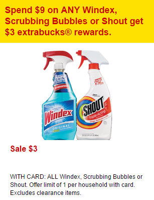 CVS: FREE Windex and Scrubbing Bubbles After Coupons, ECB, and Checkout 51!