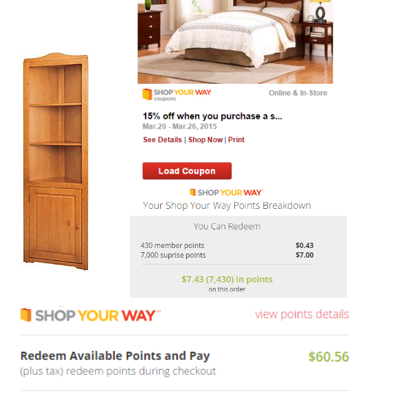Essential Home Emily Corner Cabinet $70 or LESS From Kmart + Free Pickup!