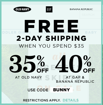 FREE 2-Day Shipping From Old Navy With $35 Purchase! (Ends TONIGHT)