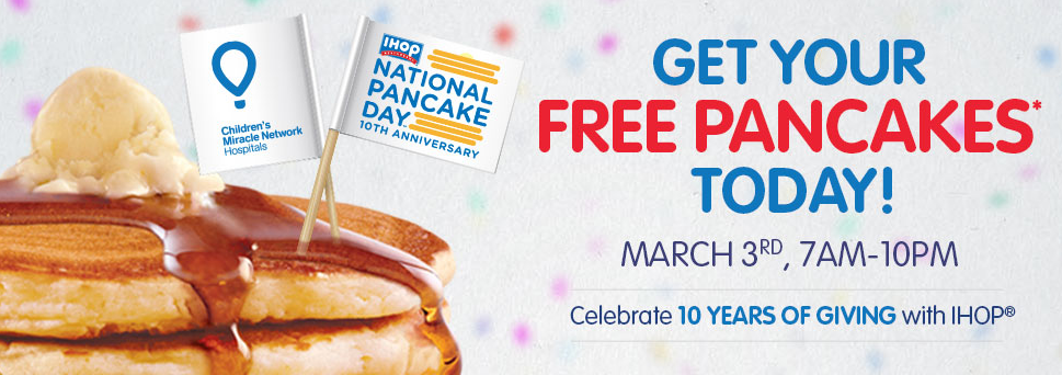 FREE Pancakes From IHOP Today!